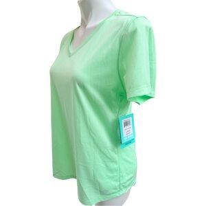 Reel Legends Mint Green V-Neck Short Sleeve Tee